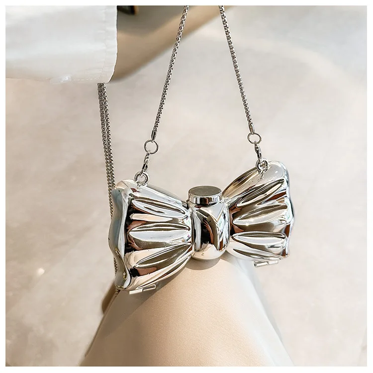 Mini Purse Chain - Dames Luxe Gouden Ronde Acryl Avondclutch