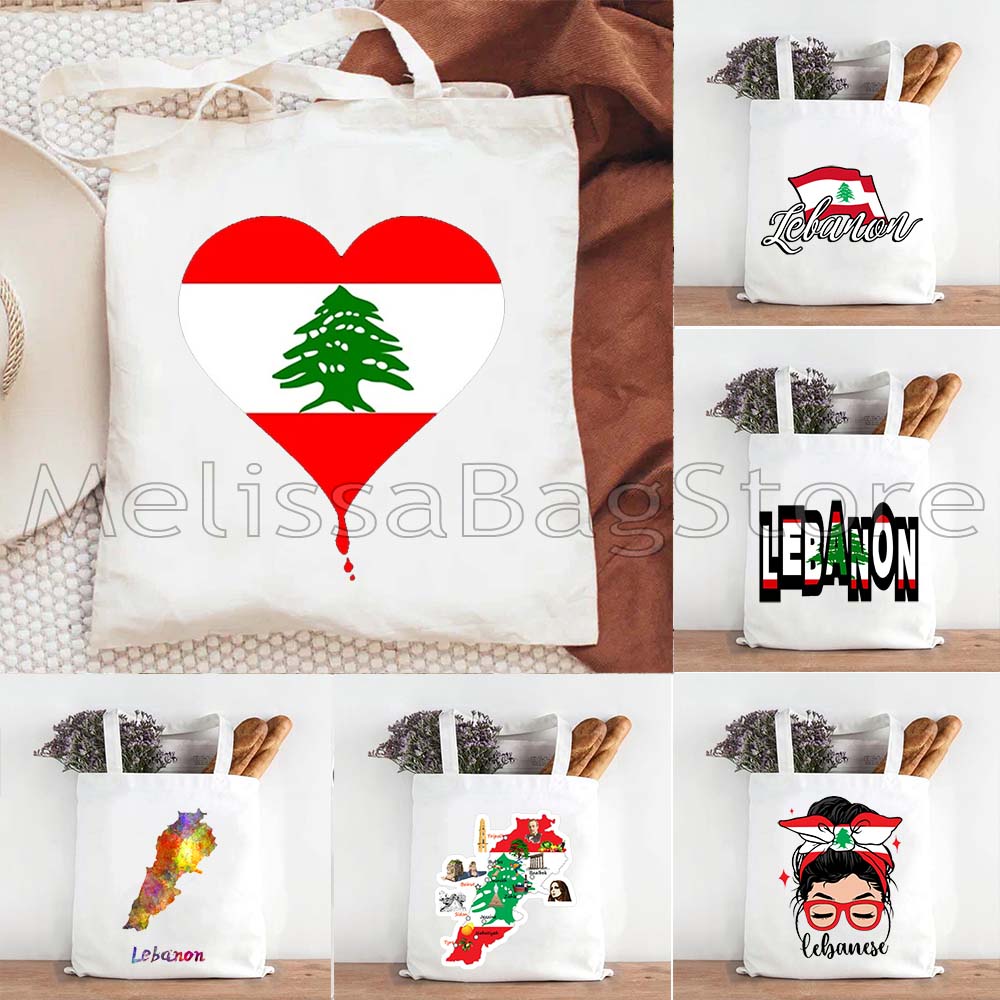 Women Bags Lebanon - Liefde Beiroet Libanese Libanon Vlag Wortels