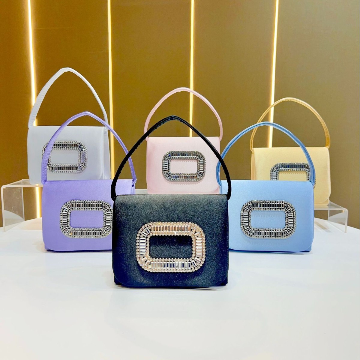 Mini Purse Chain - Luxe mini vierkante handtas dames avondtasje