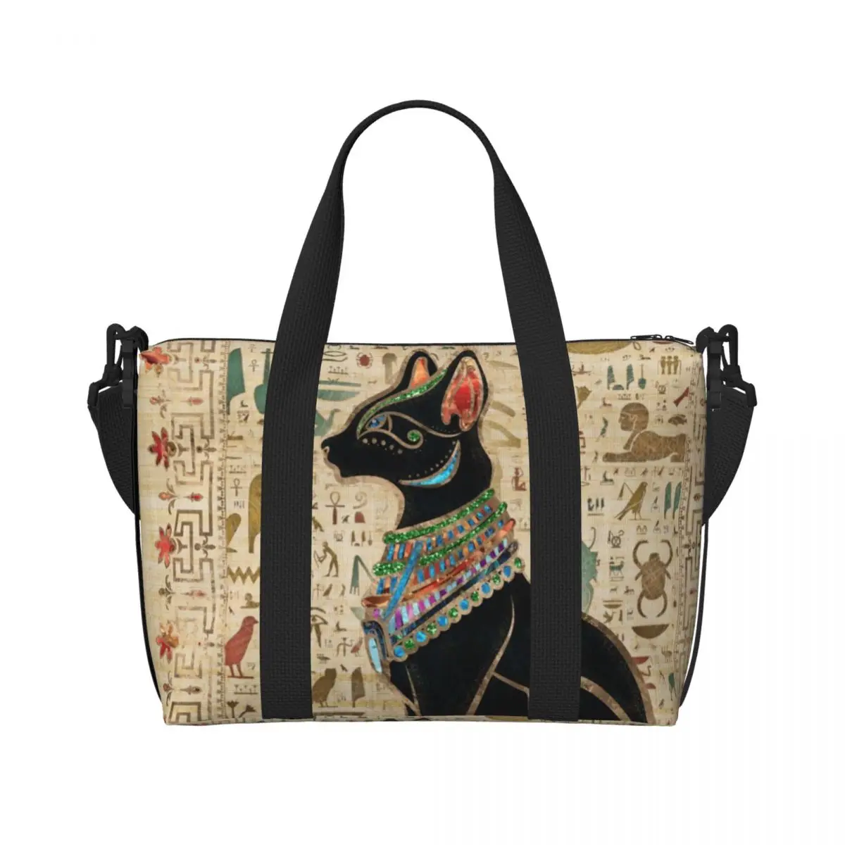 Women Bags In Egypt - Op maat gemaakte Egyptische katten boodschappentassen