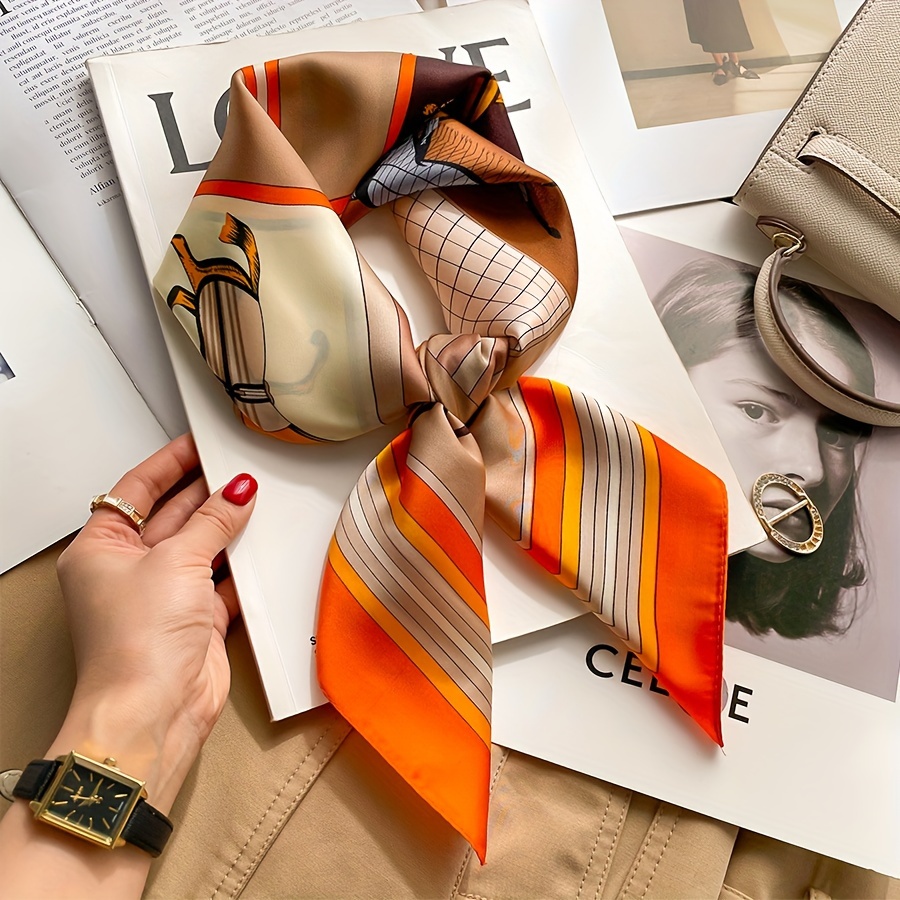 Women Bags Office - Luxe Paardenpatroon Zijden Vierkante Sjaal Vrouwen