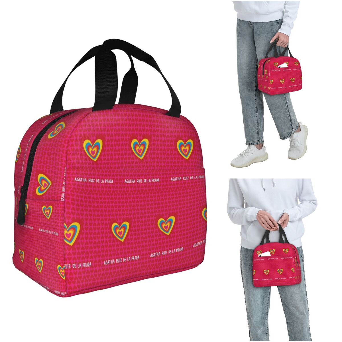 Women Bags Prada - Agatha Ruiz-De La-Prada Patroon Geïsoleerde lunchtas