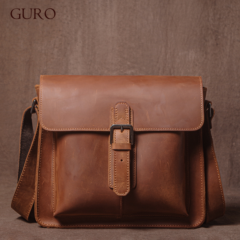 Women Bags In Trend - GURO Luxe Merk Echt Lederen Schoudertas