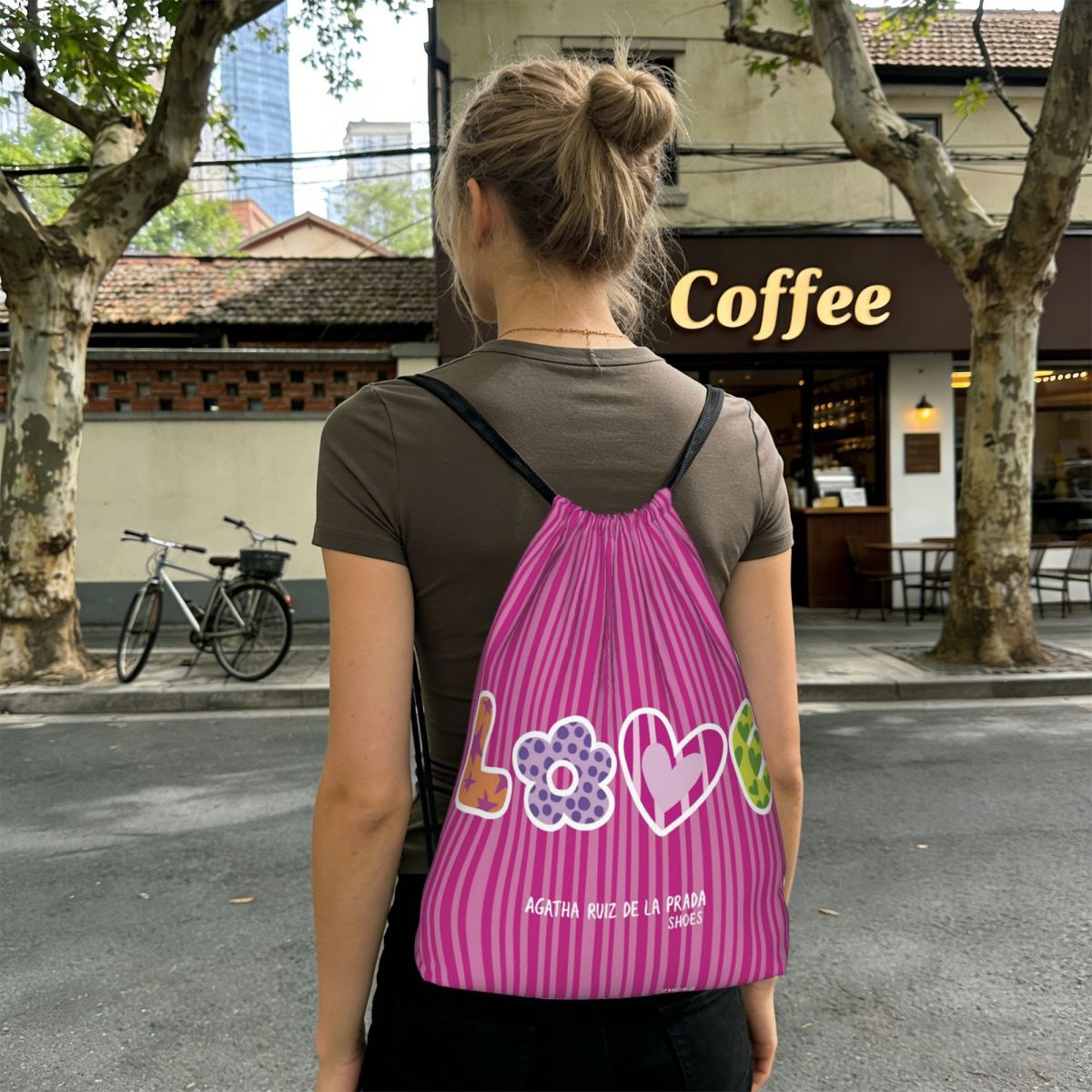Women Bags Prada - Agatha Ruiz-De La-Prada Patroon Rugzakken Casual