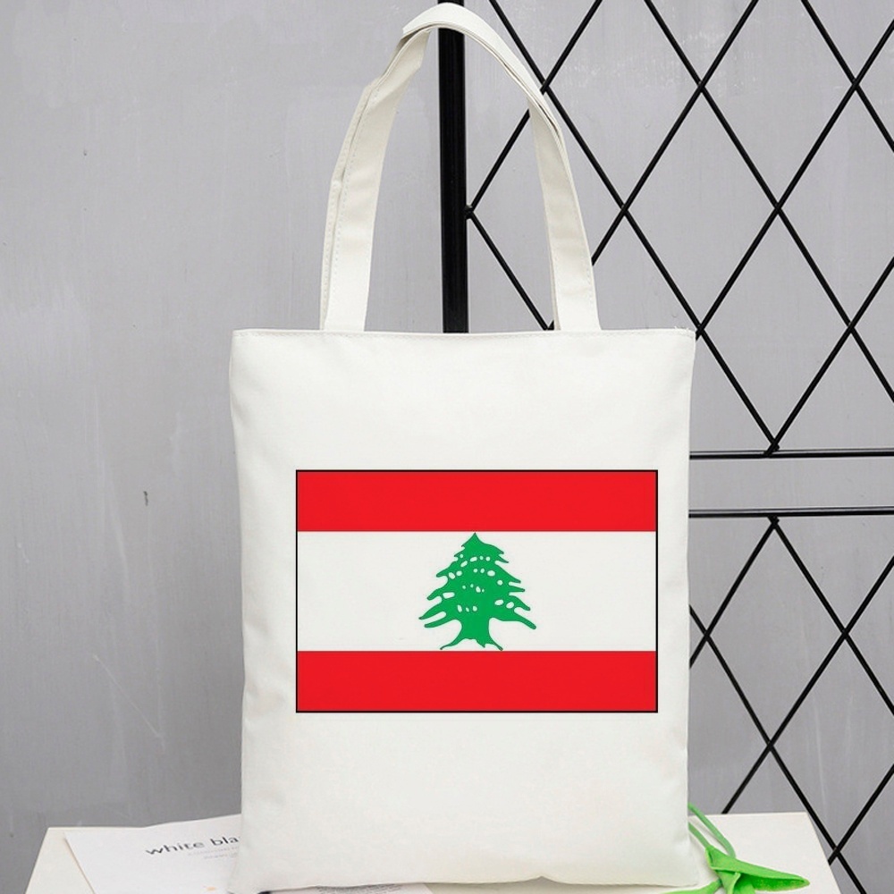 Women Bags Lebanon - Lebanese canvas schoudertas, opvouwbare herbruikbare boodschappentas
