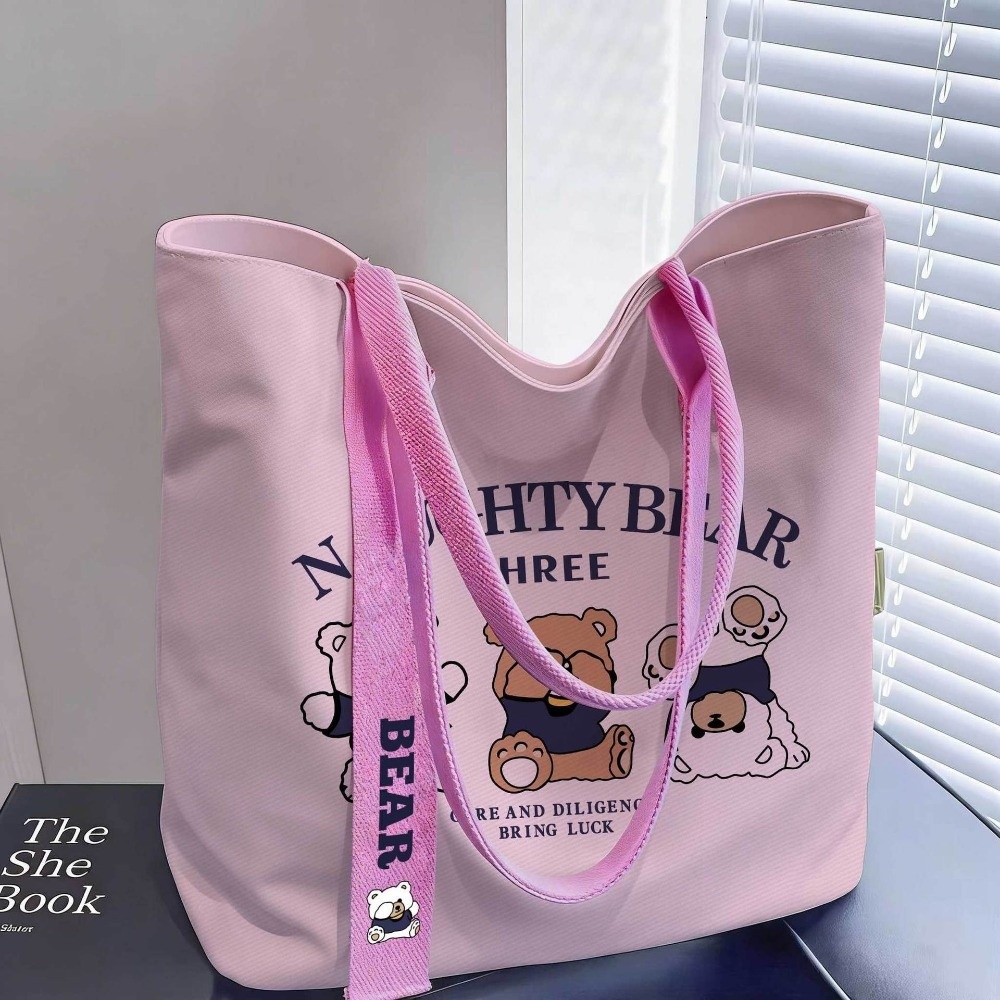 Women'S Reebok Bags - Leuke cartoon canvas draagtas, herbruikbare lichtgewicht