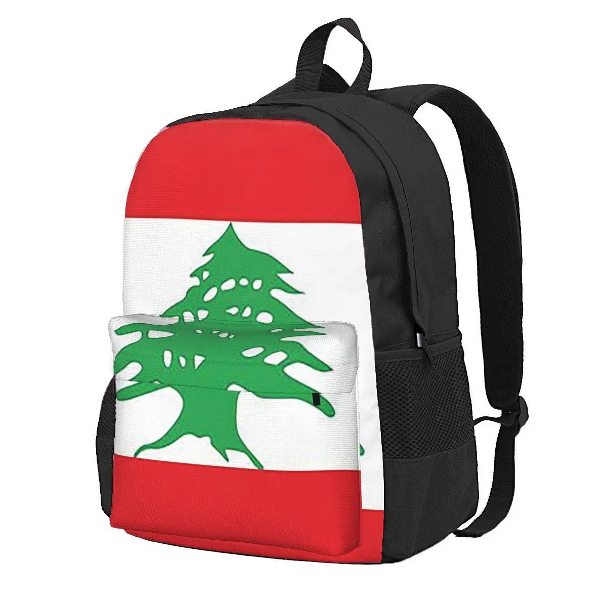 Women Bags Lebanon - Vlag van Libanon Studentenrugzak Schooltas Wandel-