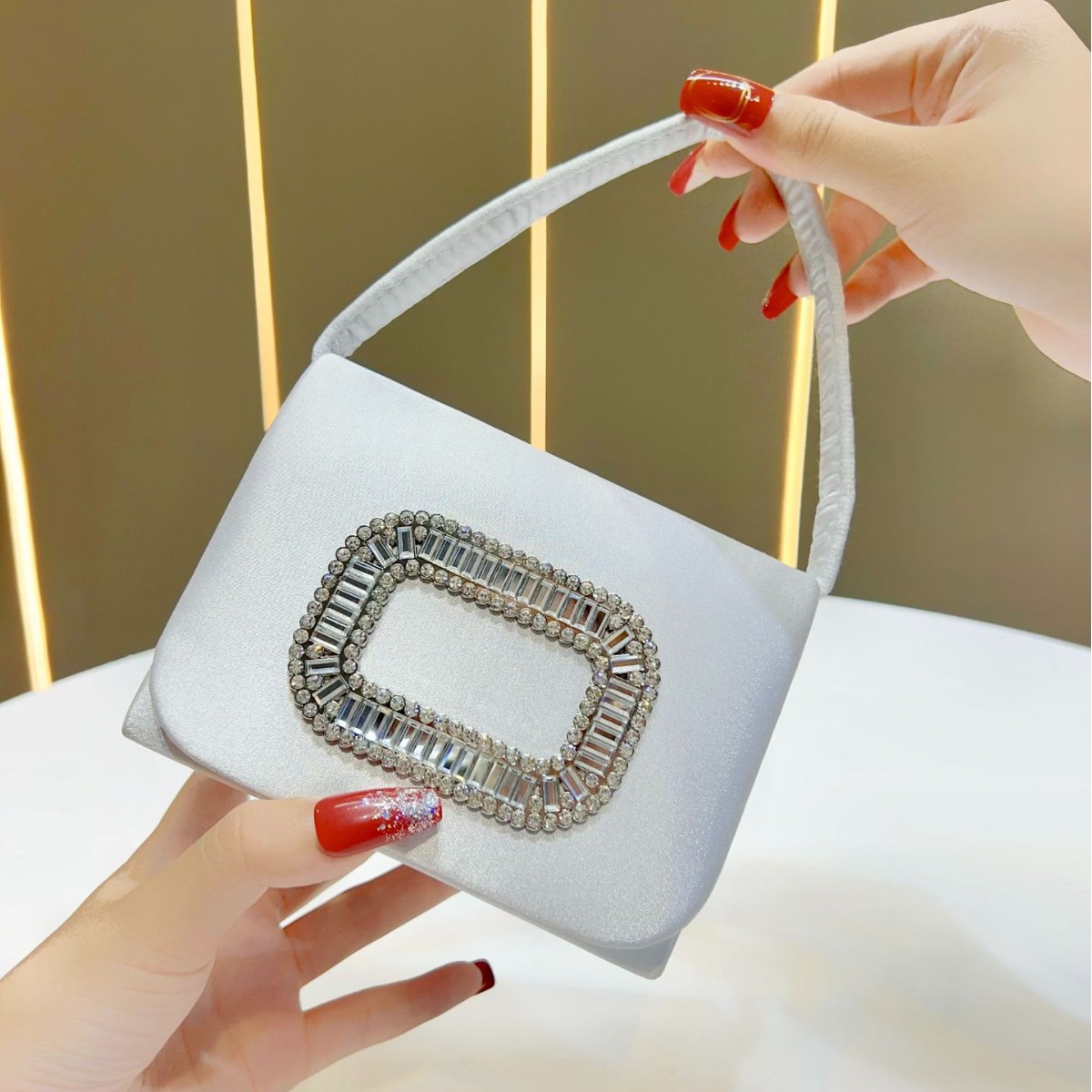Luxe mini vierkante handtas da - Mini Purse Chain recensie en prijs