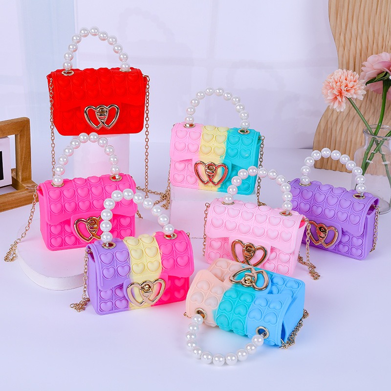 Silicone Love Bubble Jelly Bag - Mini Purse Chain recensie en prijs