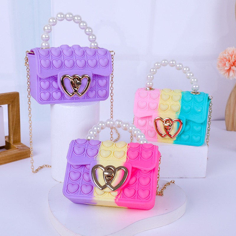 Silicone Love Bubble Jelly Bag - Mini Purse Chain recensie en prijs