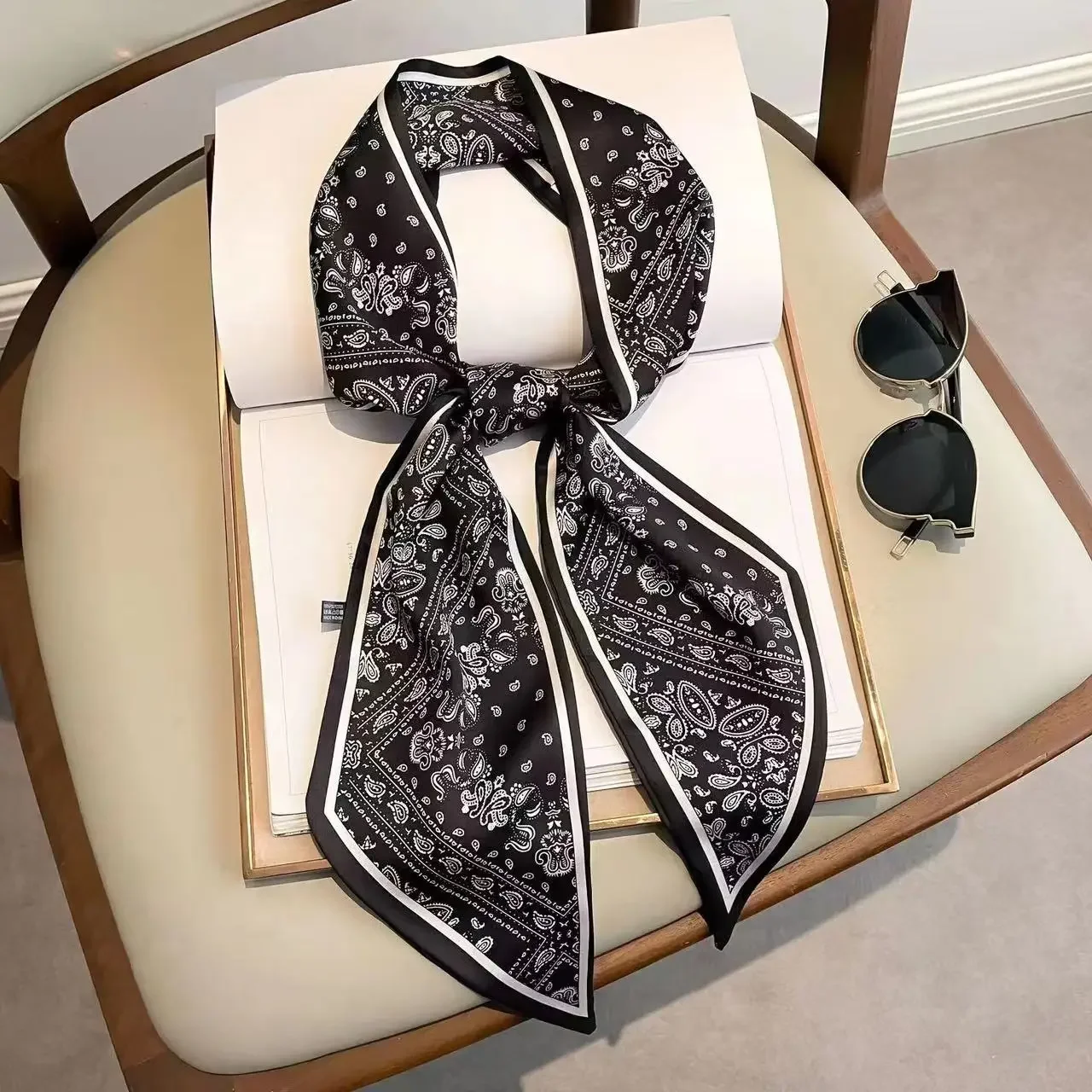 Design Print Skinny Sjaal Plai - Women Bags Brands recensie en prijs