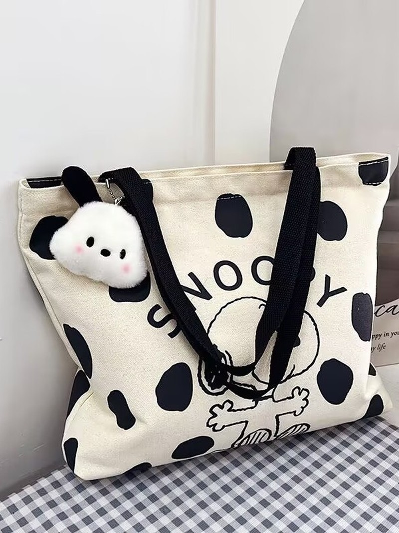 Cartoon Snoopy canvas schouder - Women Bags For Gift recensie en prijs