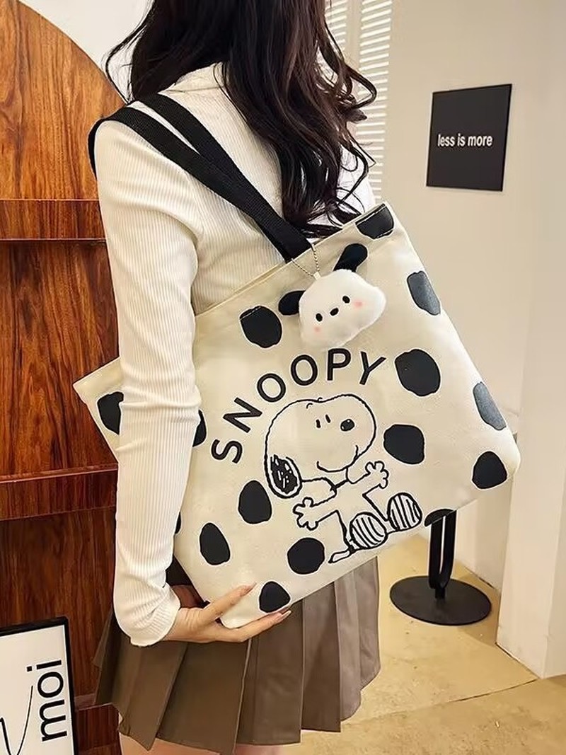 Cartoon Snoopy canvas schouder - Women Bags For Gift recensie en prijs