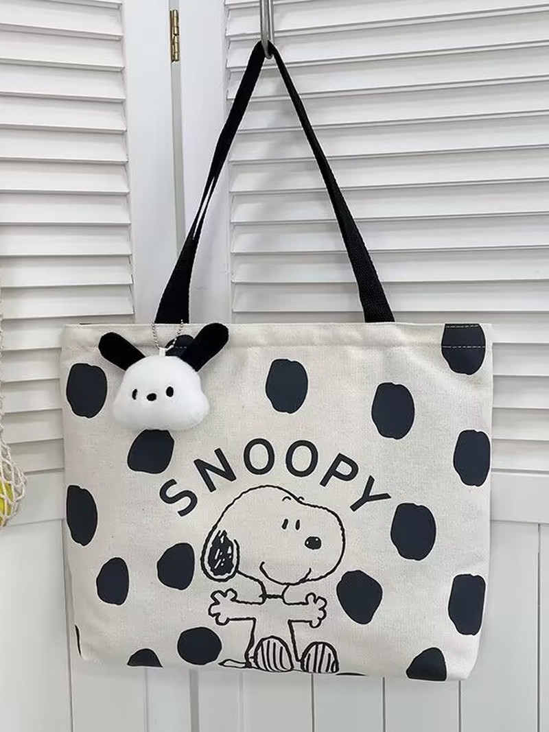 Cartoon Snoopy canvas schouder - Women Bags For Gift recensie en prijs
