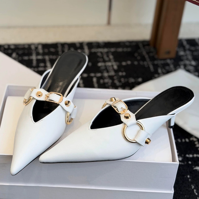 Metalen klinknagelgesp Puntige - Women Bags And Shoes recensie en prijs