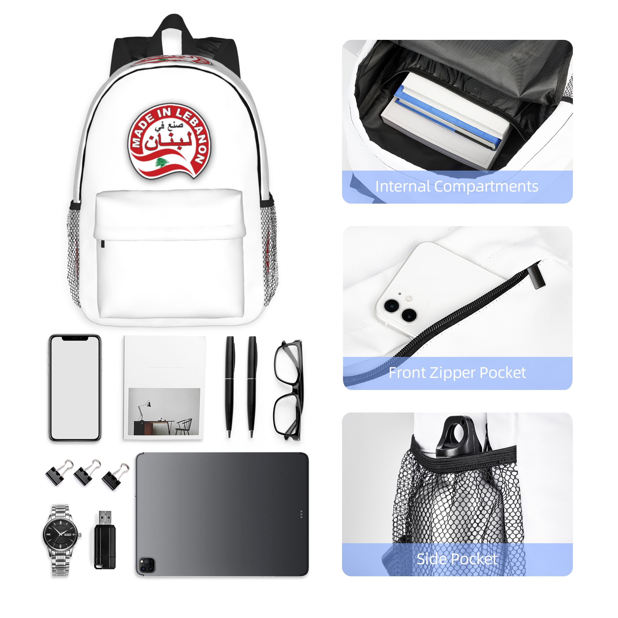 Libanon aquarel Libanon vlag L - Women Bags Lebanon recensie en prijs
