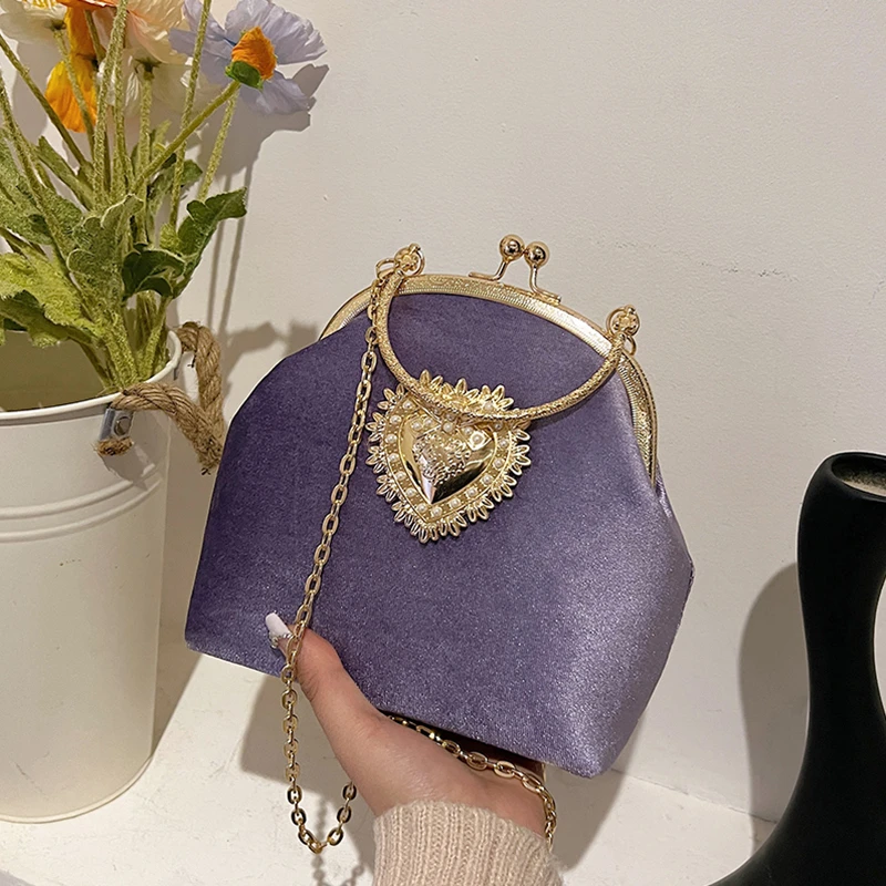 Kettingen Fluwelen Frame Hart  - Women Hand Bags Sale recensie en prijs