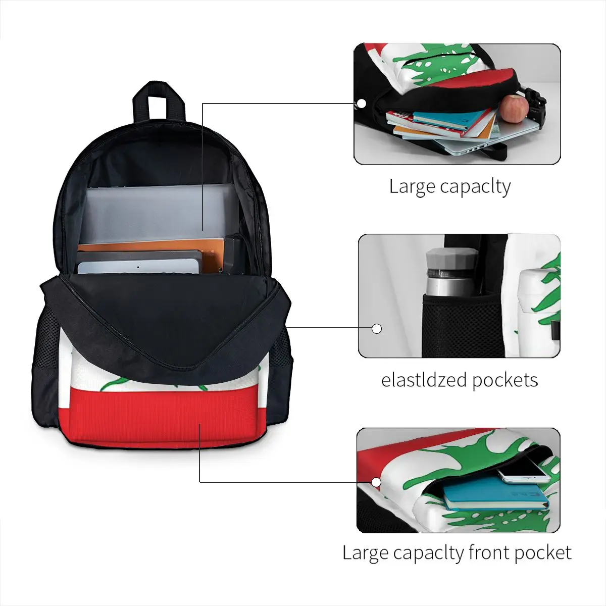 Vlag van Libanon Studentenrugz - Women Bags Lebanon recensie en prijs