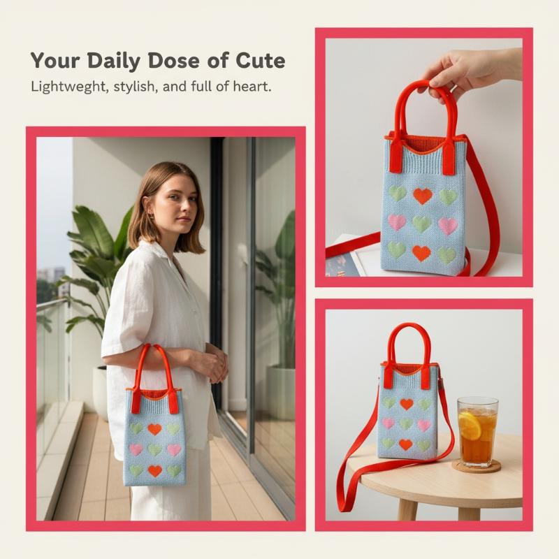 Modieuze gebreide mini-schoude - Women Bags In Amazon recensie en prijs