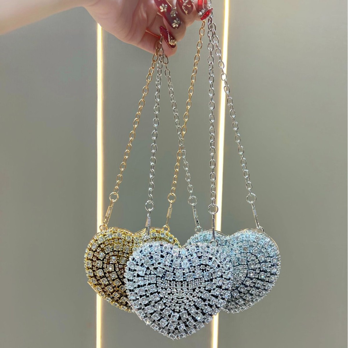 Luxe strass-kristallen clutch  - Mini Purse Chain recensie en prijs