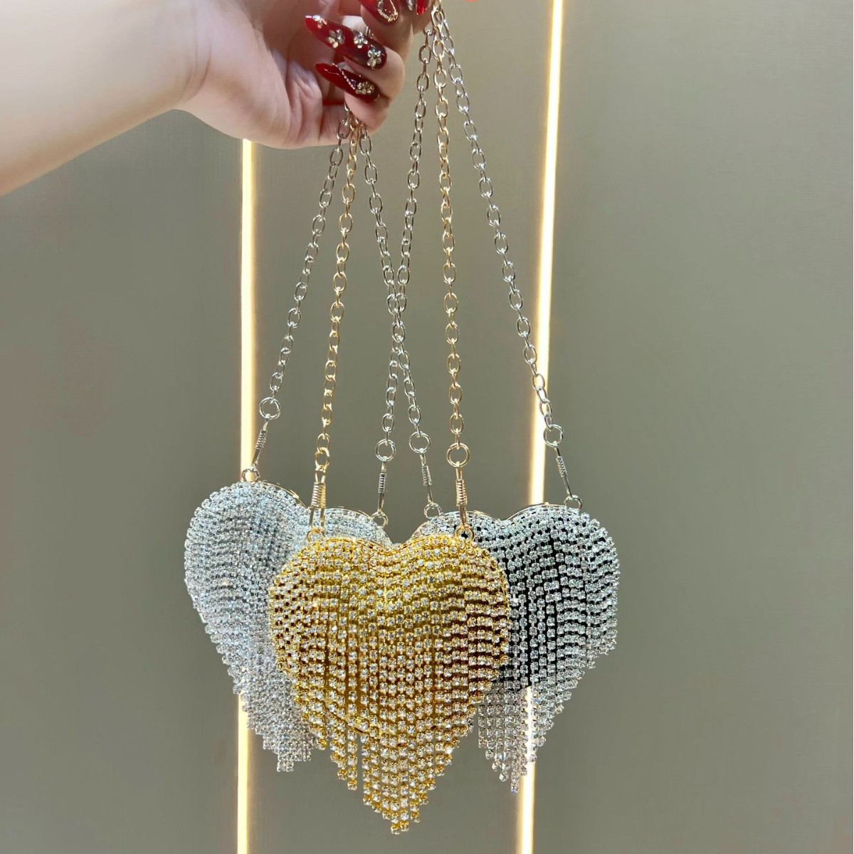 Luxe strass-kristallen clutch  - Mini Purse Chain recensie en prijs